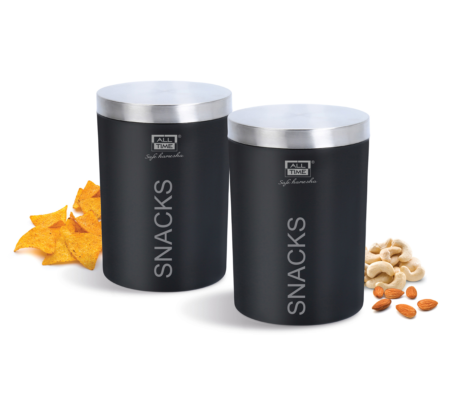 Canister Ca 001 1350 ml Assorted Colours (2 Pcs Set)(12 Set Pk)